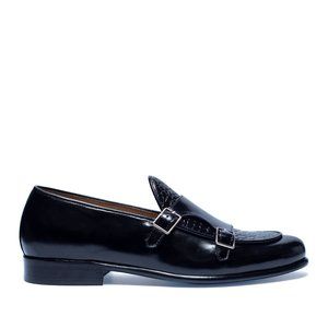 Bashwood Handmade Black Classy Leather Loafers For Men Bashwood Loafers & Slip-Ons for Men on Sale up to 90% Off  main image 2